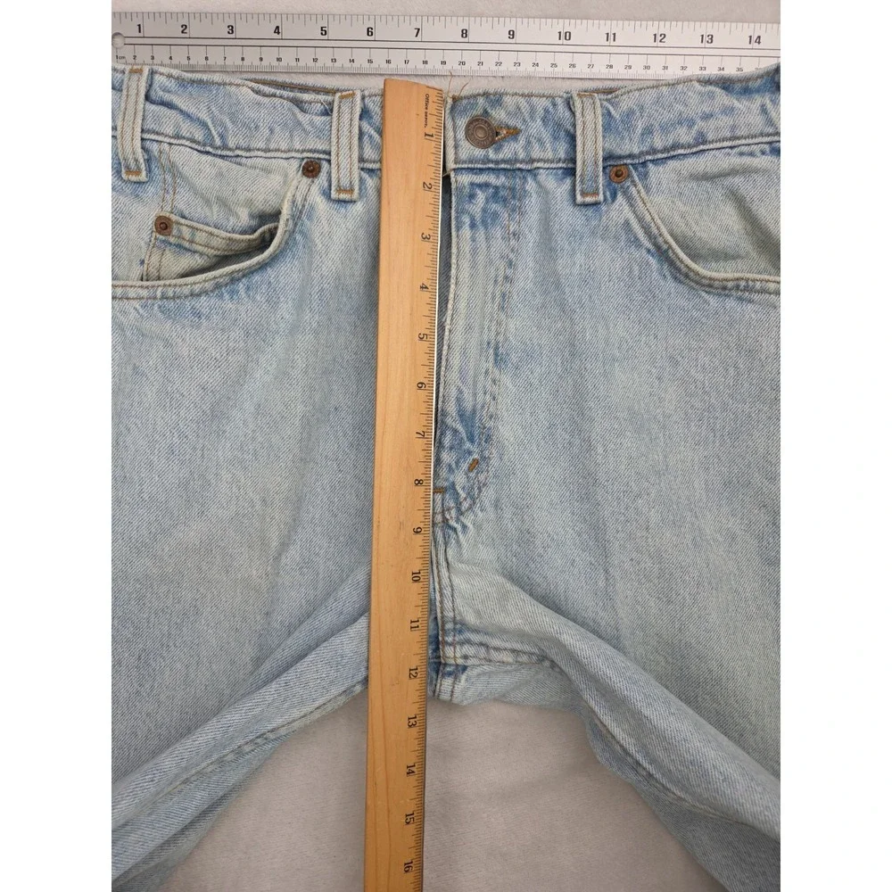 Vintage 90s Levi's 550 Jeans | Orange Tab‎ Light Wash | Relaxed Tapered | 34x34